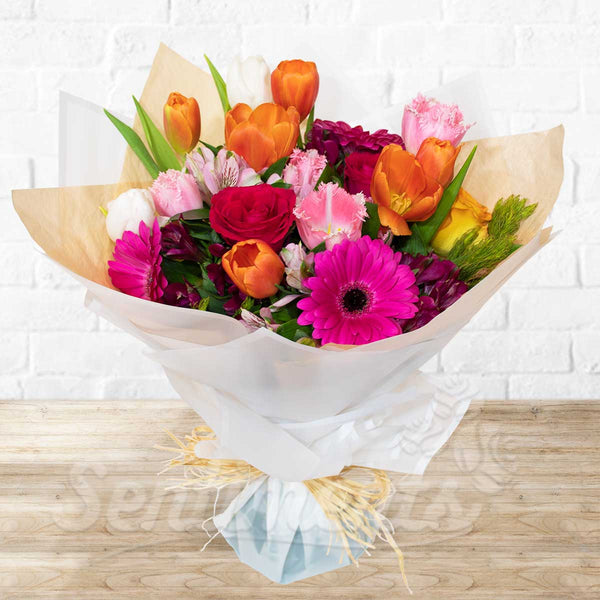 Colourful Hand Tied Bouquet