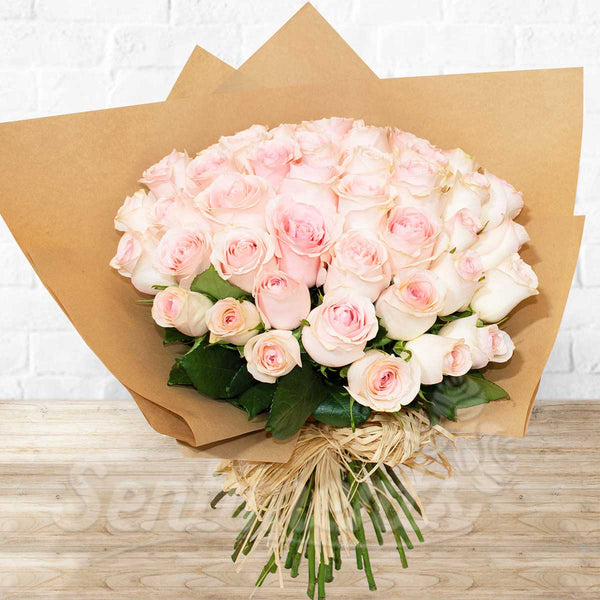 Pink Roses Flower Hand Bouquet