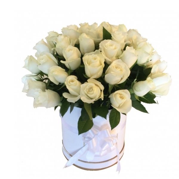 24 White Roses - LOVE